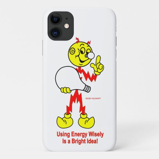 Zeer vriendelijke Reddy Kilowatt iPhone Case (Achterkant)