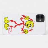 Zeer vriendelijke Reddy Kilowatt iPhone Case (Achterkant (horizontaal))