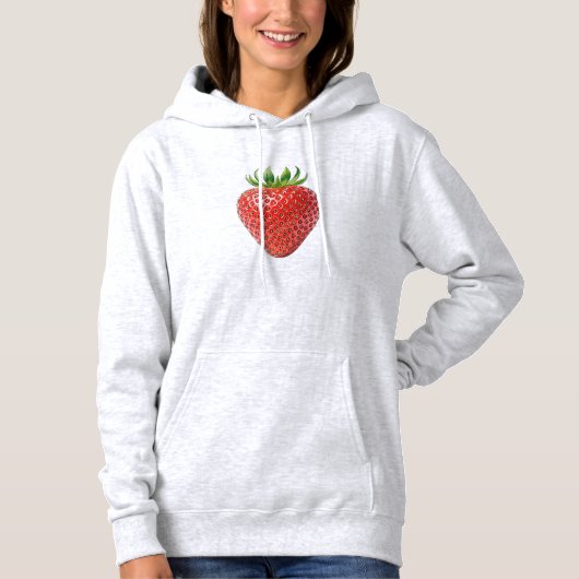 Zeer vriendelijke Strawberry Lover Quote Basic Hoo Hoodie (Voorkant)