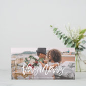 Zeer vrolijk feestdagenkaart (Staand voorkant)