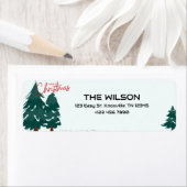 Zeer Vrolijk Kerst Retouradres label (Insitu)