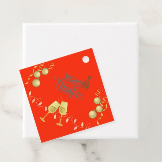 Zeer vrolijk kerstcadeau Label (In situ)