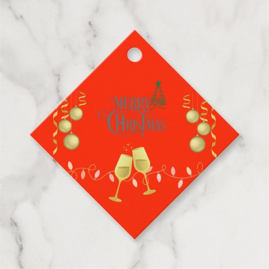 Zeer vrolijk kerstcadeau Label (Voorkant)