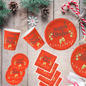 Zeer vrolijk kerstfeest servet