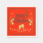 Zeer vrolijk kerstfeest servet (Voorkant)