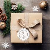 "Zeer vrolijk kerstfeest! " Tree Logo Rubberstempel