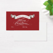 Zeer vrolijk kerstlabel - Holiday Gift Label Visitekaartjes (Bureau)