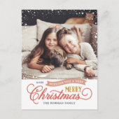 Zeer vrolijk kerstscript fotograaf feestdagenkaart (Voorkant)