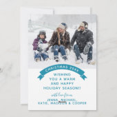 ZEER VROLIJK | Kerstsneeuwbol Feestdagenkaart (Achterkant)