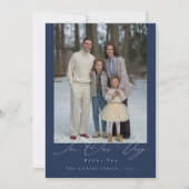 Zeer Vrolijk Tijdperk Klassieke Familiefoto Kerstm Feestdagenkaart (Voorkant)