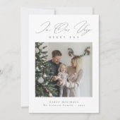 Zeer Vrolijk Tijdperk Moderne Familie Foto Kerst K Feestdagenkaart (Voorkant)