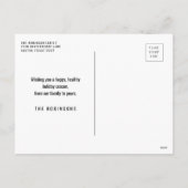 Zeer vrolijk vakantie elegant feestdagenkaart (Achterkant)