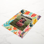 Zeer Vrolijke Border Foto Kerst Kaart (Gedraaid)