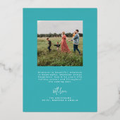 Zeer Vrolijke Border Foto Kerst Kaart (Achterkant)