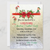 Zeer Vrolijke Elfen Party Uitnodiging 6.5 "x 8 (Voorkant)