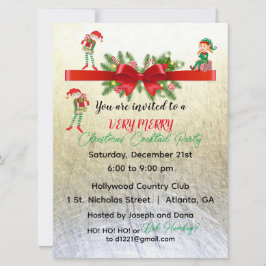 Zeer Vrolijke Elfen Party Uitnodiging 6.5 "x 8