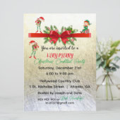 Zeer Vrolijke Elfen Party Uitnodiging 6.5 "x 8 (Staand voorkant)