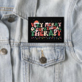 Zeer vrolijke ergotherapie Kerstmis OT Kerstmis Button (Insitu)