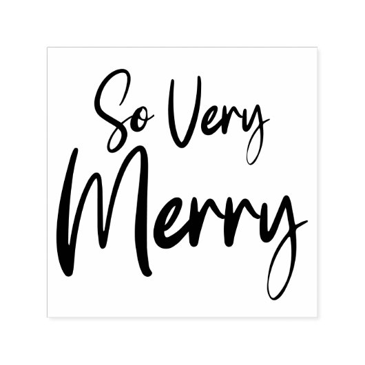 Zeer vrolijke feestelijke kerstvakantie dus zelfinktende stempel (Design)