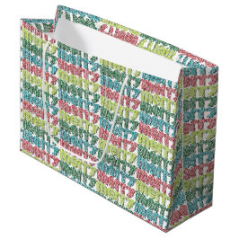 Zeer vrolijke geschenktas groot cadeauzakje