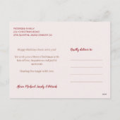 Zeer Vrolijke Kerst feestdagen grote typografie (Achterkant)