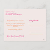 Zeer Vrolijke Kerst feestdagen grote typografie (Achterkant)