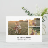 Zeer vrolijke kerst lieve Kinder foto Feestdagenkaart (Staand voorkant)