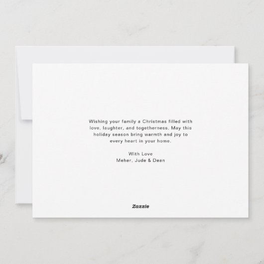 Zeer vrolijke kerst lieve Kinder foto Feestdagenkaart (Achterkant)