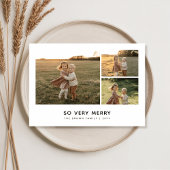 Zeer vrolijke kerst lieve Kinder foto Feestdagenkaart