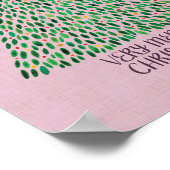 Zeer vrolijke kerst Waterverf vakantie art print (Hoek)