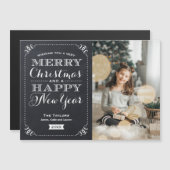 Zeer Vrolijke Kerstmis Magnetische Fotokaart (Voorkant / Achterkant)