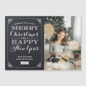 Zeer Vrolijke Kerstmis Magnetische Fotokaart (Voorkant)