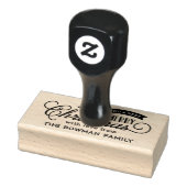 Zeer Vrolijke Kerstmis Script Vakantie Rubberstempel (Stempel)