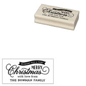 Zeer Vrolijke Kerstmis Script Vakantie Rubberstempel (Gestempeld)