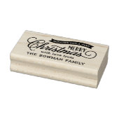 Zeer Vrolijke Kerstmis Script Vakantie Rubberstempel (Stempel)
