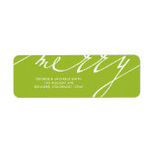 Zeer Vrolijke Kerstvakantie Etiket (Voorkant)