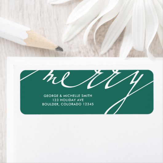 Zeer Vrolijke Kerstvakantie Etiket (Insitu)