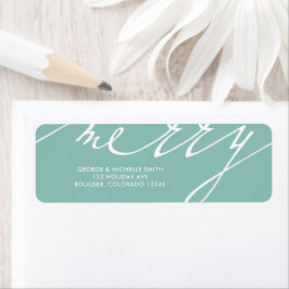 Zeer Vrolijke Kerstvakantie Etiket