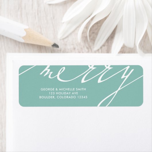 Zeer Vrolijke Kerstvakantie Etiket (Insitu)