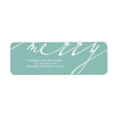 Zeer Vrolijke Kerstvakantie Etiket (Voorkant)