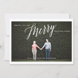 Zeer vrolijke kerstwensen foto groet feestdagenkaart