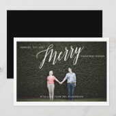 Zeer vrolijke kerstwensen foto groet feestdagenkaart (Voorkant / Achterkant)