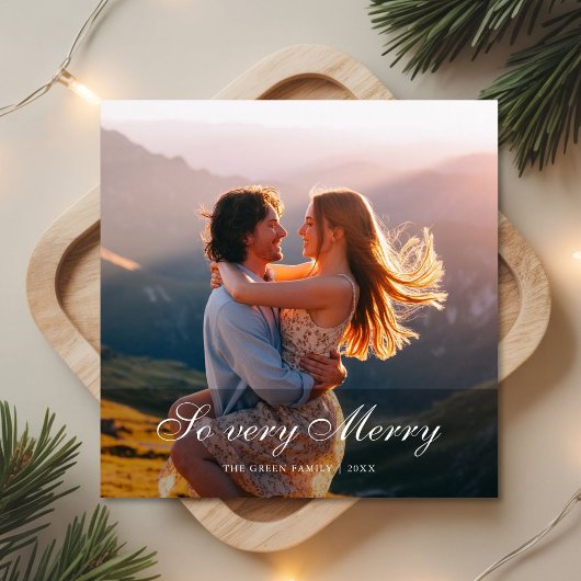 Zeer vrolijke moderne familie kerst Kaart