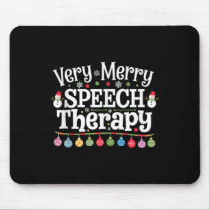 Zeer Vrolijke Spraaktherapie Kersttoespraak Therap Muismat