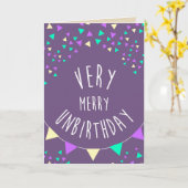 Zeer vrolijke unbirthday aan u kaart (Gele Bloem)