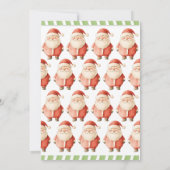 Zeer vrolijke verjaardag Kerstman Kaart (Achterkant)