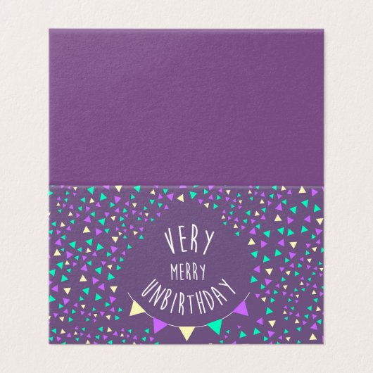 Zeer vrolijke verjaardagskaart kaart (Buitenkant ongevouwen)