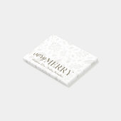 Zeer vrolijke winter botanische naam met Kerstmis Post-it® Notes (Schuin)