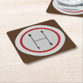 Zeer vun 3 snelheidsVerschuiving Knob Grafisch Ond Kartonnen Onderzetters (Schuin)