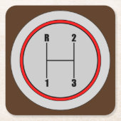 Zeer vun 3 snelheidsVerschuiving Knob Grafisch Ond Kartonnen Onderzetters (Voorkant)